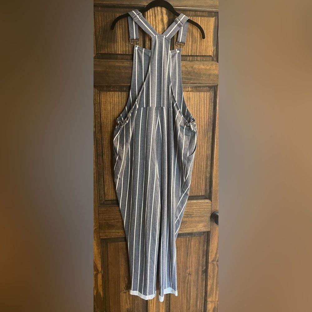 NEW, BIBS SIZE 14/16 BLUE WHITE STRIPE JUMPSUIT ROMPER EST. 1946​ - Picture 4 of 6